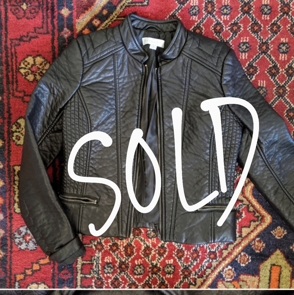 New York and company leather jacket